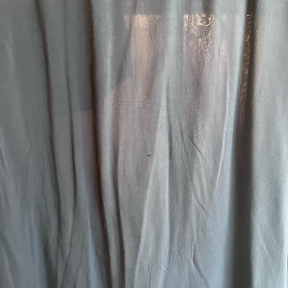 Vintage 100% Rayon Button Down Blue Shirt - Picture 3 of 13